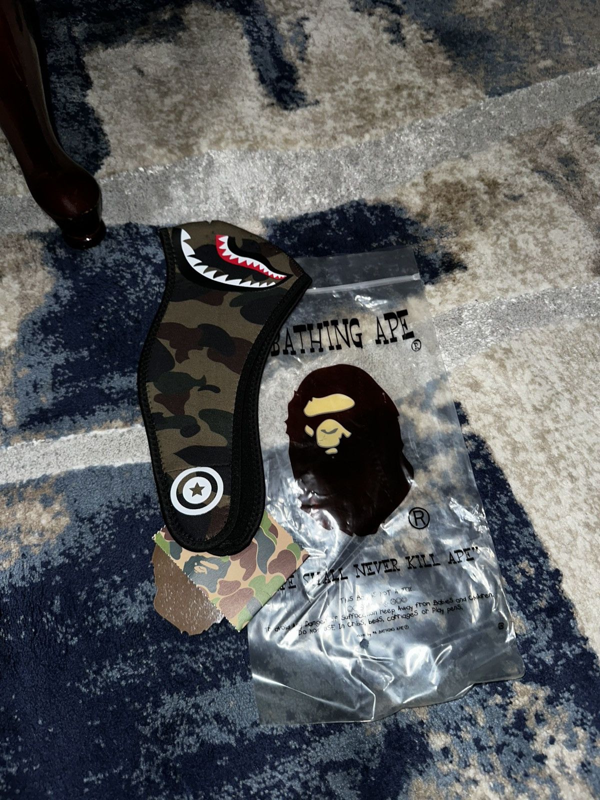 Bape Bape army camo (FW20) Shark Mask Size ONE SIZE - 6 Thumbnail