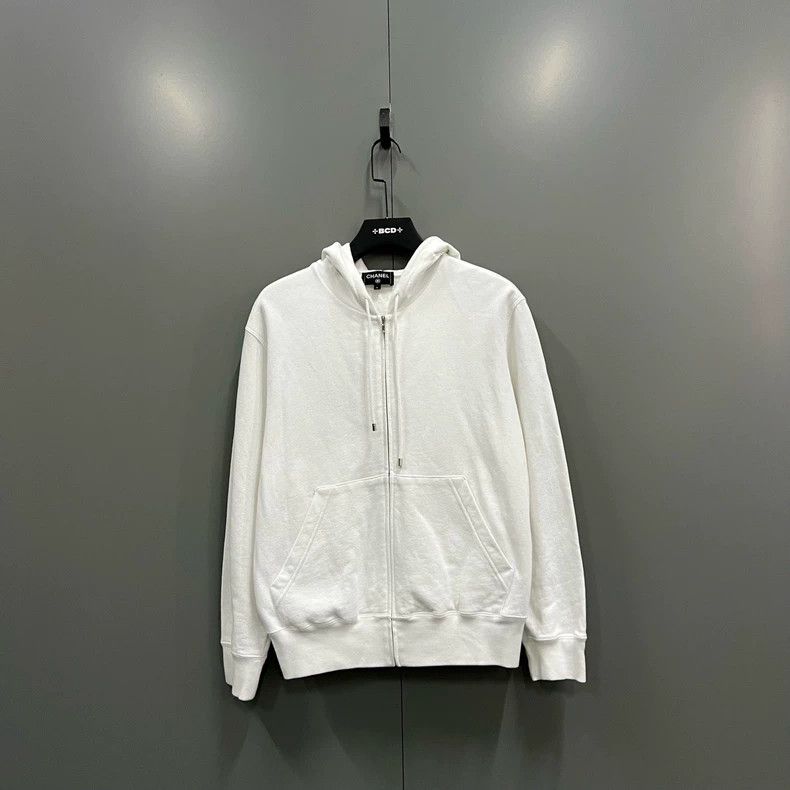 Chanel Chanel Camellia embroidered zipper hoodie on the back 2504- Size US L / EU 52-54 / 3 - 3 Thumbnail