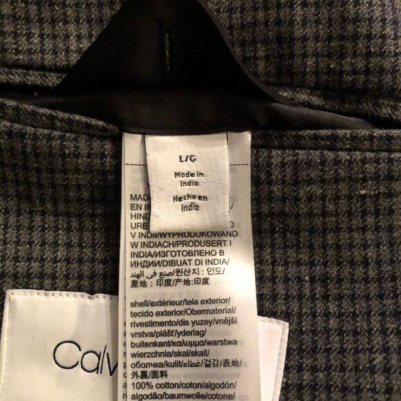 Calvin Klein Calvin Klein men's cotton sport coat jacket blazer size: L Size US L / EU 52-54 / 3 - 6 Thumbnail