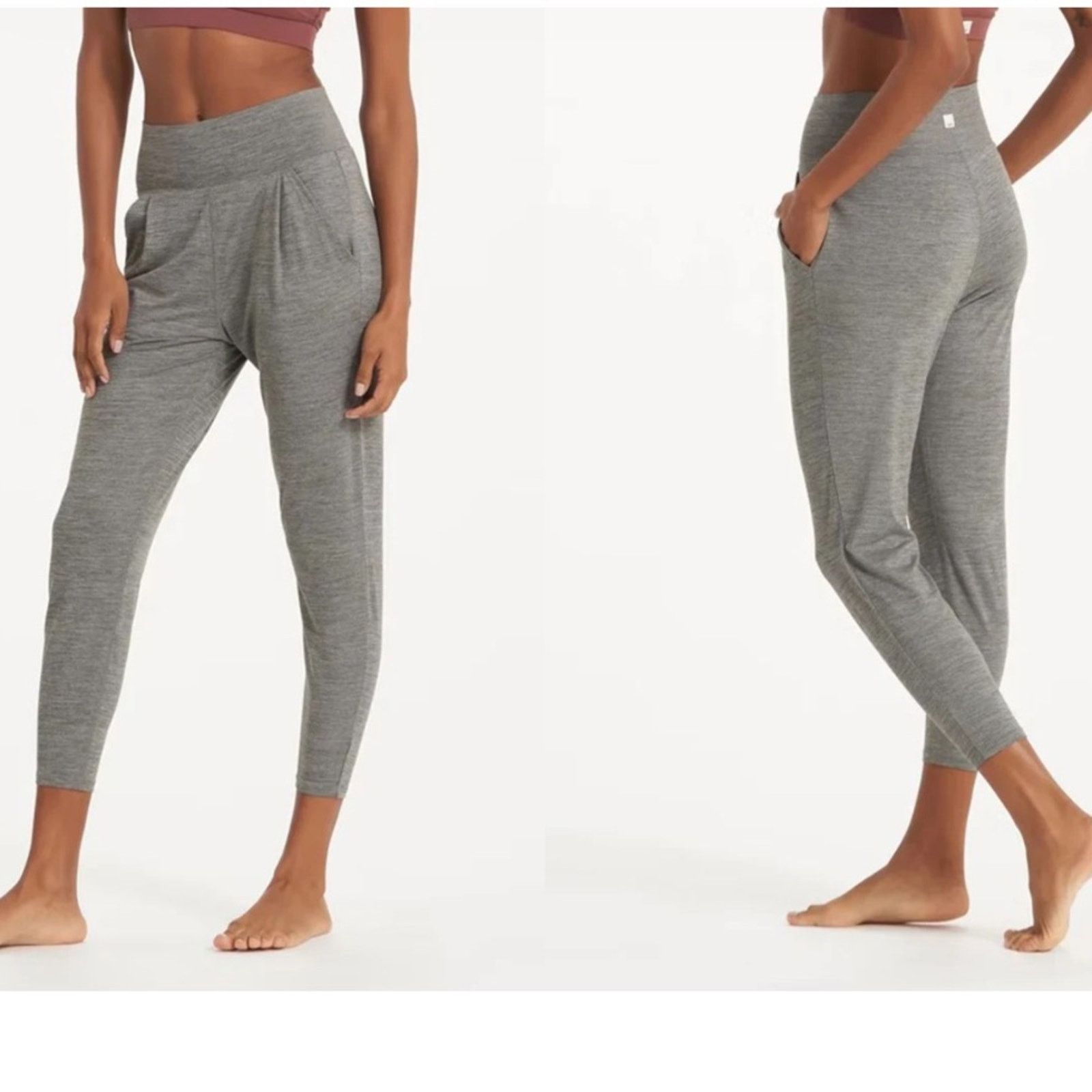 Vuori Vuori Lux Harem Pant – Heather Gray – Size S – EUC Size 27" / US 4 / IT 40 - 1 Thumbnail