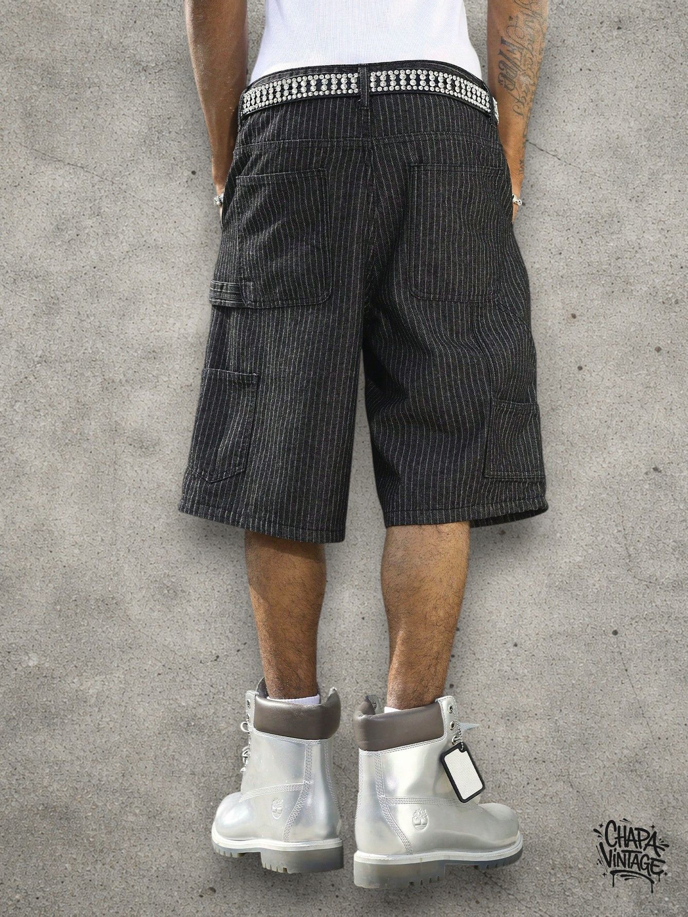 Japanese Brand Striped street shorts Size US 32 / EU 48 - 3 Thumbnail