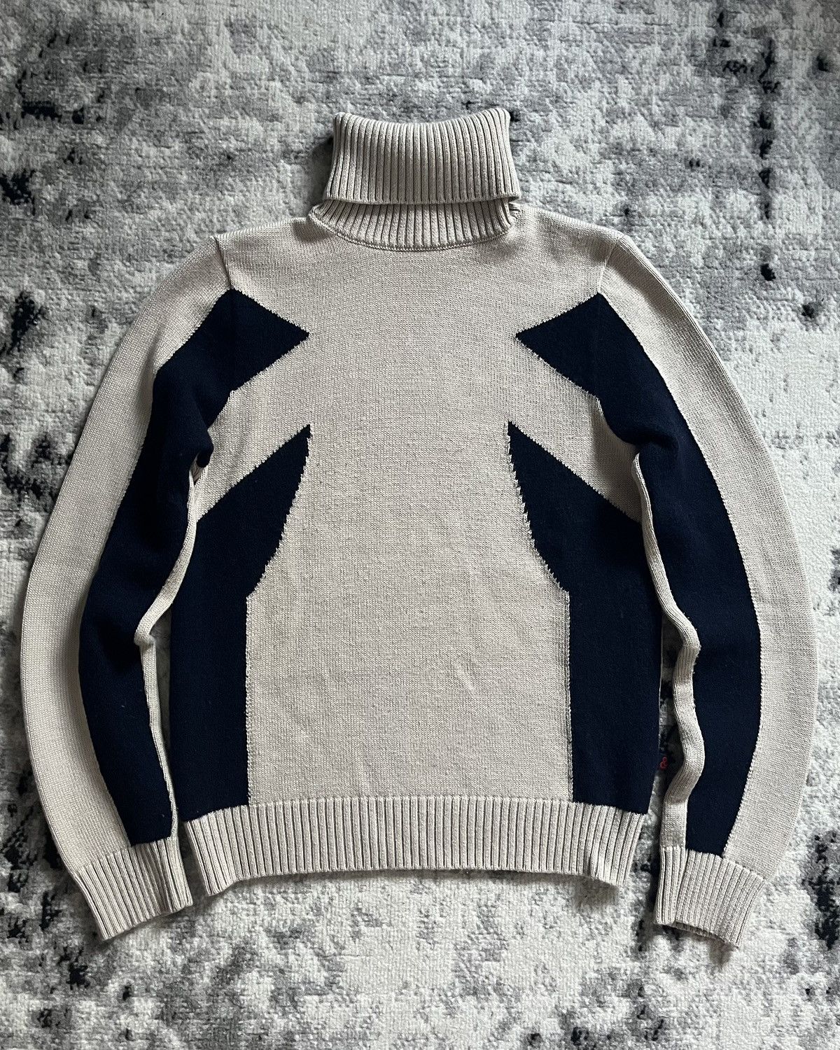 image of Archival Clothing x Dolce Gabbana Geometry Mystery Turtleneck in Grey (Size XS)