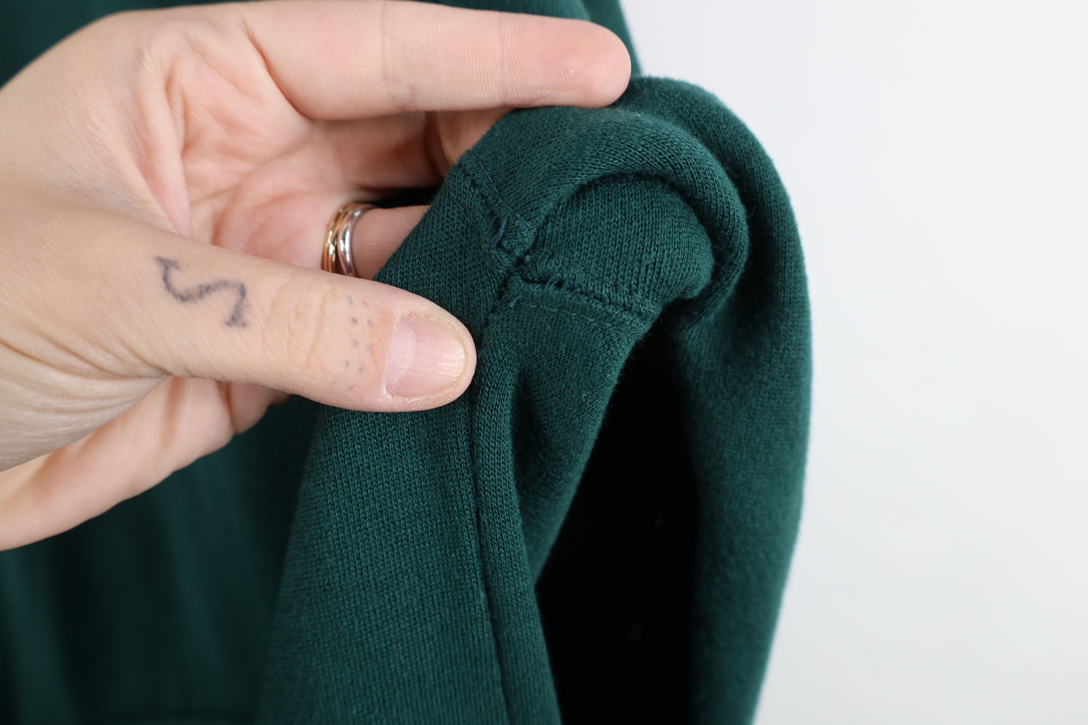 Vintage Vintage 90s Streetwear Baggy Fit Hoodie Sweatshirt Green Size US M / EU 48-50 / 2 - 6 Thumbnail
