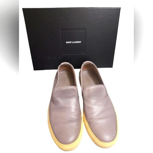 Yves Saint Laurent - Mens Loafers Shoes - Gray - Size: EU 41