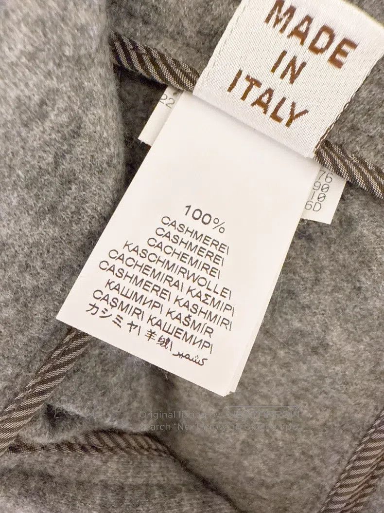 Brunello Cucinelli Brunello Cucinelli Gray Cashmere Trousers Size 42" / US 20 - 8 Thumbnail