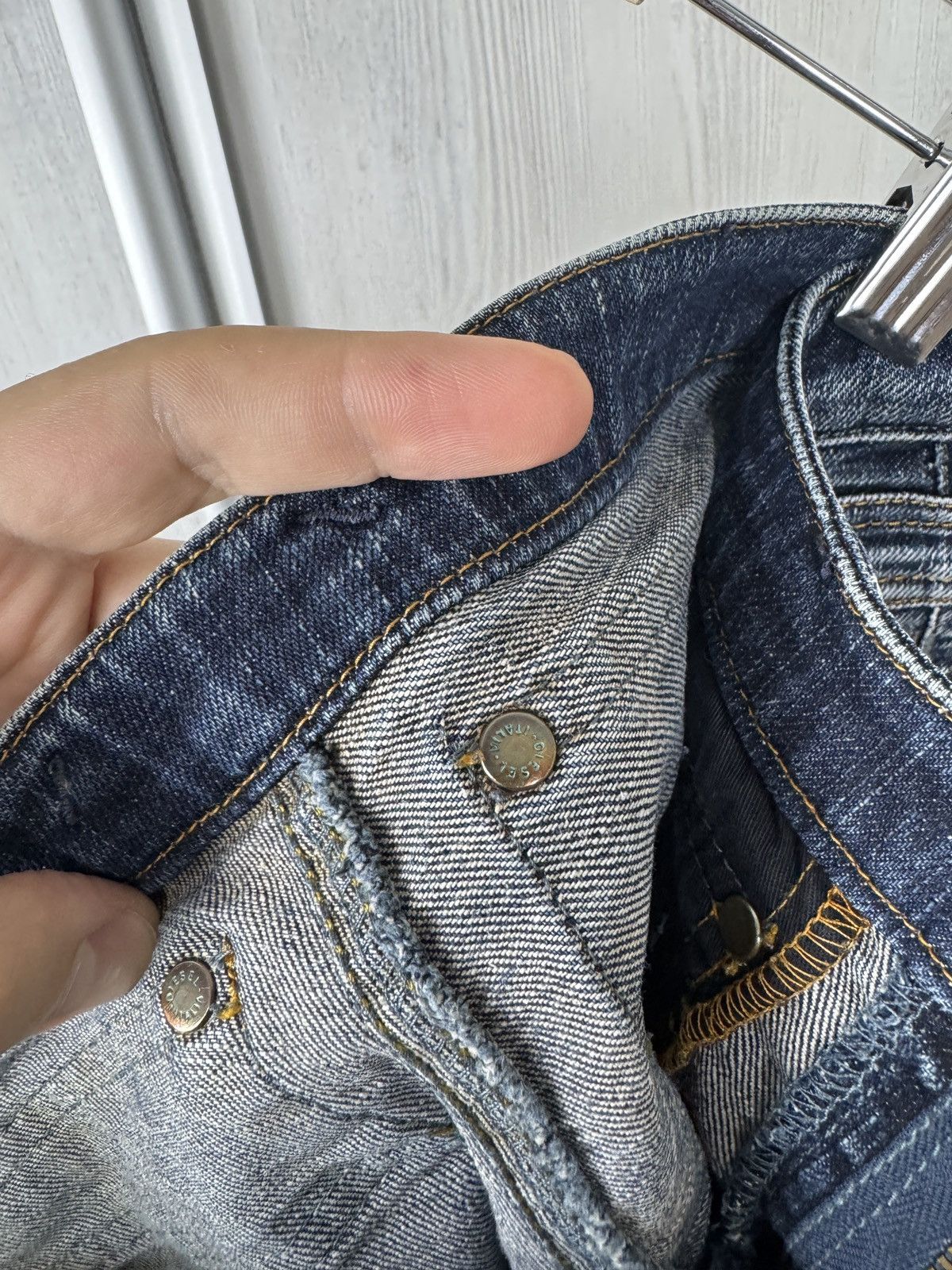 Diesel Diesel vintage y2k blue distressed rap wide flared jeans Size 27" / US 4 / IT 40 - 16 Thumbnail