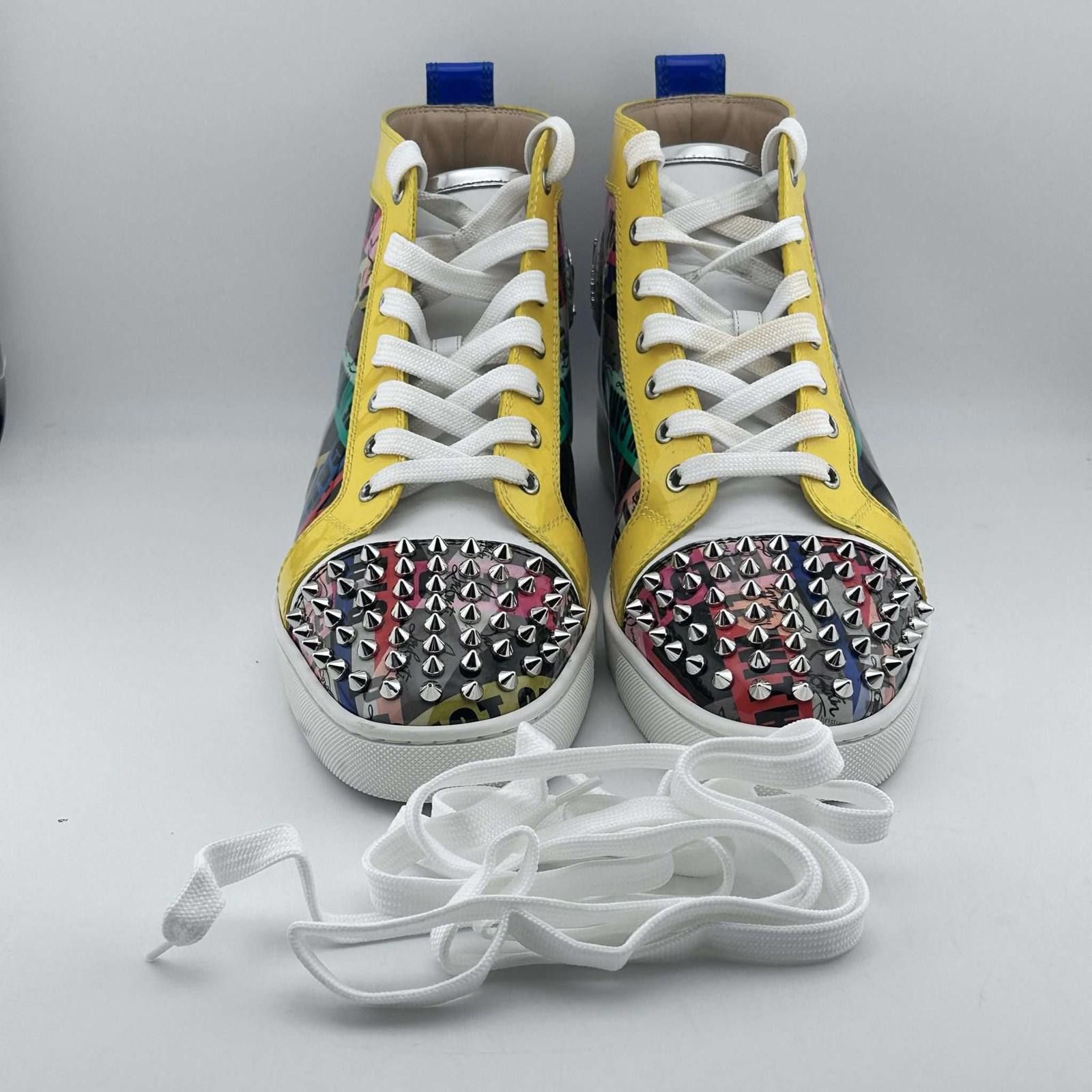 Christian Louboutin Christian Louboutin High Multi Patent Leather Spikes 40EU Size US 7 / EU 40 - 2 Thumbnail