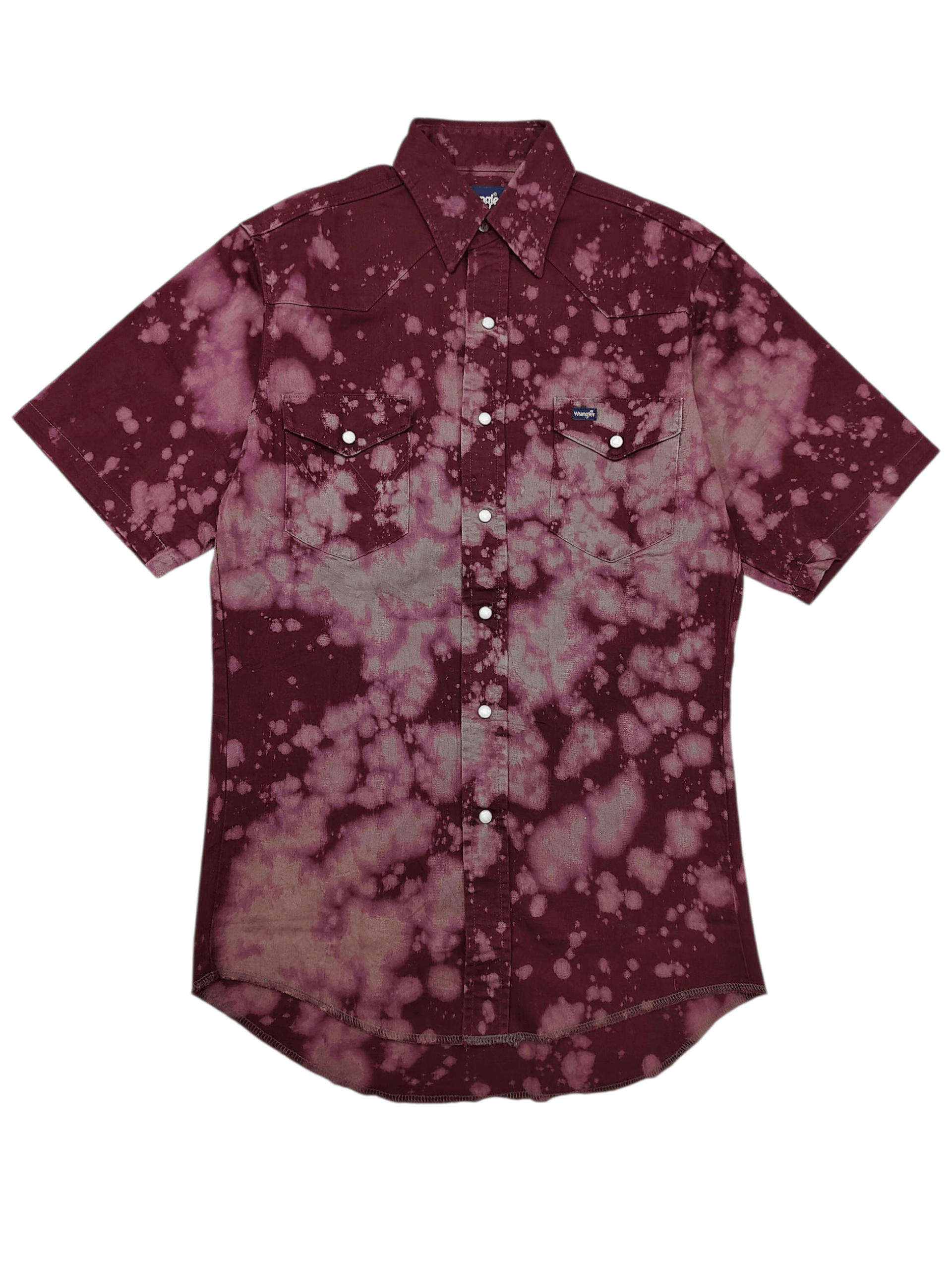 Wrangler 2000s Wrangler- Western Bleach Acid Wash Fabric Shirt Size US M / EU 48-50 / 2 - 1 Thumbnail