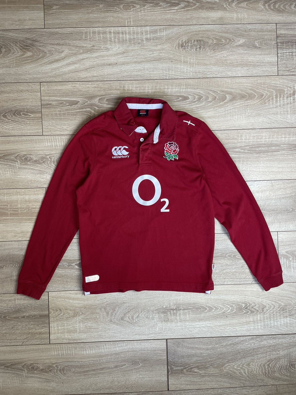 Canterbury of New Zealand Men’s Canterbury England O2 Long Sleeve Rugby Shirt Size US M / EU 48-50 / 2 - 1 Thumbnail
