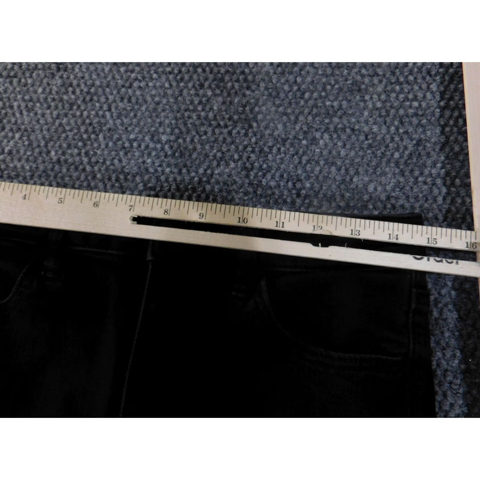 Vintage American Eagle Jeans Womens 10 Black High Rise Jegging Distressed Frayed Hem Size 32" / US 10 / IT 46 - 4 Thumbnail