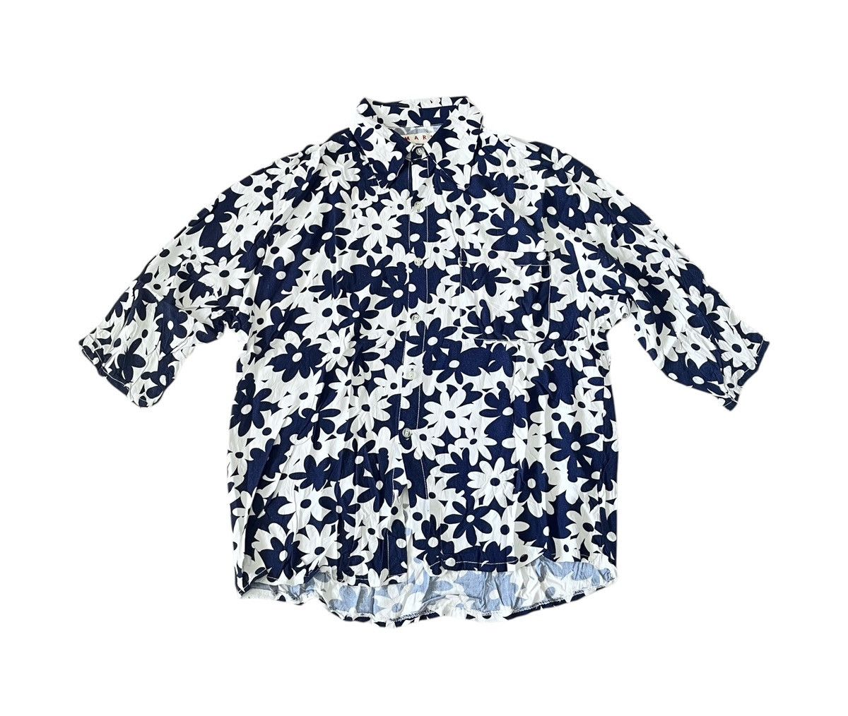 Marni Vintage marni flowy floral button up shirt Size US M / EU 48-50 / 2 - 1 Thumbnail