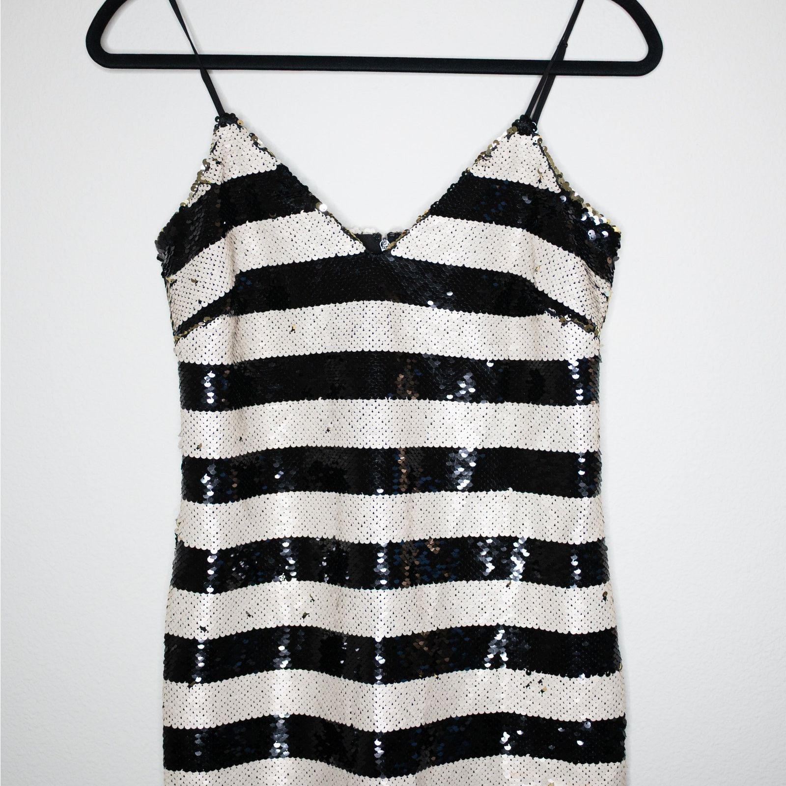 L'AGENCE L'Agence Elora Sequin Stripe Mini Dres Size XS / US 0-2 / IT 36-38 - 5 Thumbnail