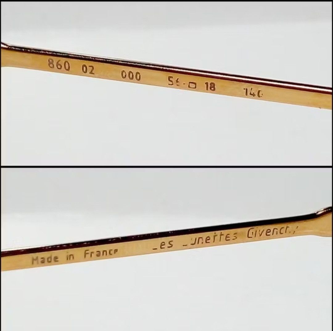 Givenchy New Old Stock Vintage Givency Half Rimless Size ONE SIZE - 5 Thumbnail