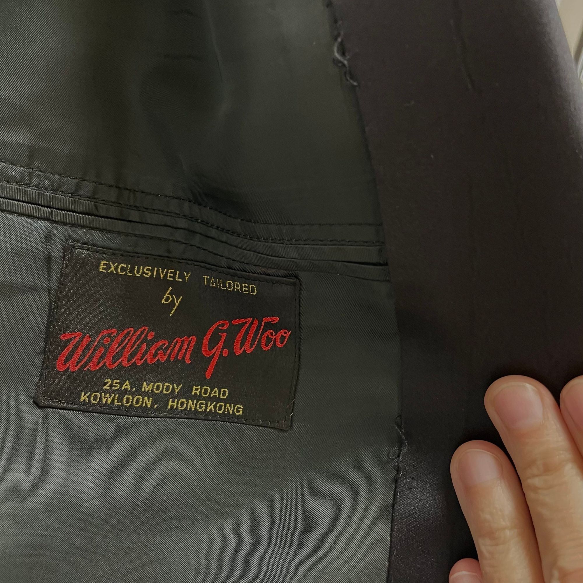Other Vtg BESPOKE Black Silk Tux Sport Coat Formal Prom TUXEDO Size 40L - 2 Thumbnail