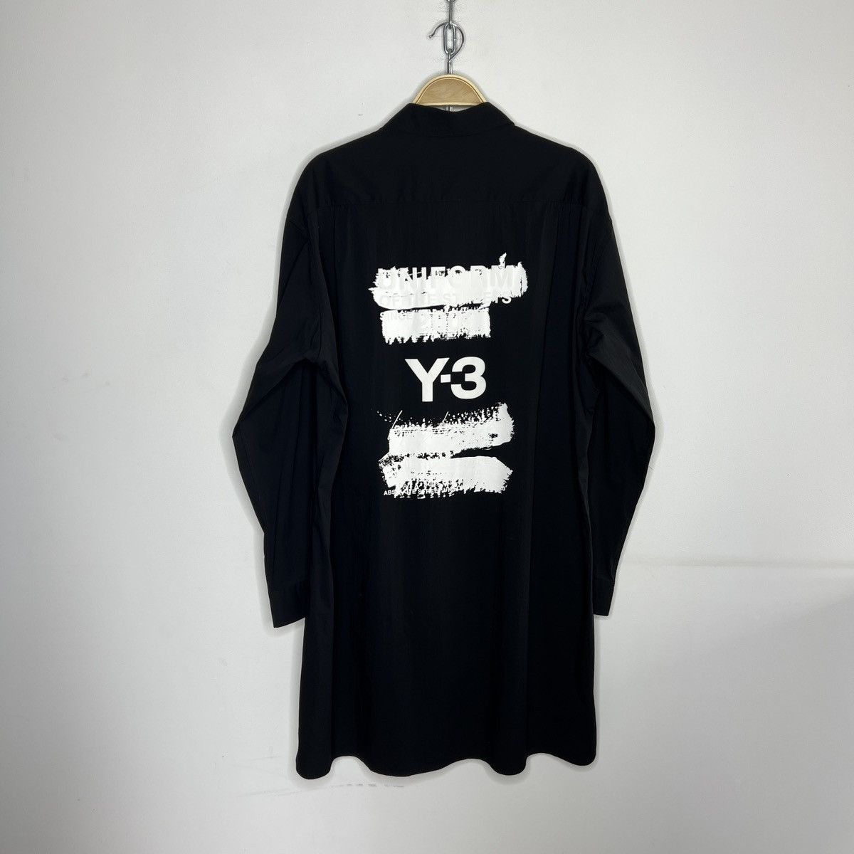 Adidas × Y-3 Yohji Yamamoto Y3 x Adidas Oversized Long Shirt RARE Size US L / EU 52-54 / 3 - 1 Thumbnail