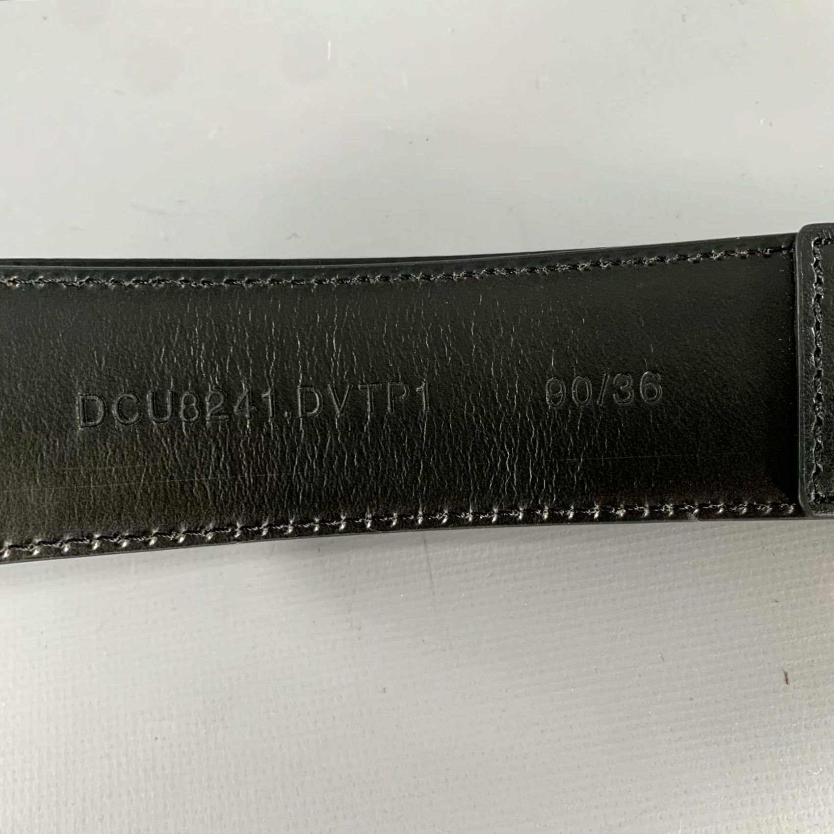 Versace VERSACE Size 36 Black Gold Greca Goddess Leather Belt Mens Adult Black Gold Greca Goddess Leather Belt Size 36 - 6 Thumbnail
