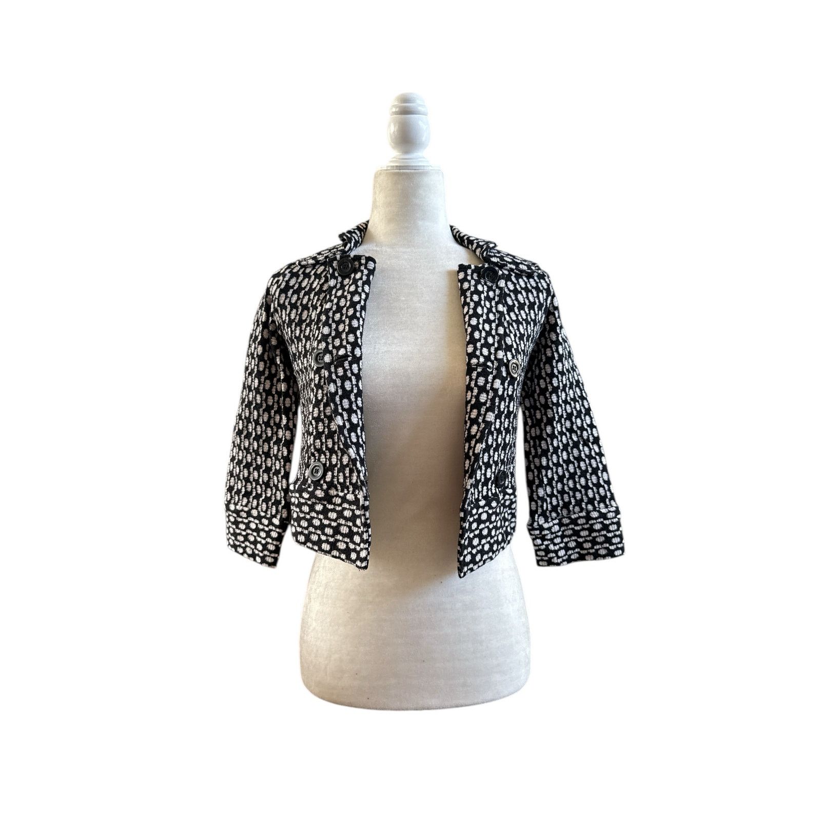 Diane von Furstenberg Diane Von Furstenberg Women Esperanza Knit Blazer Jacket Size XS / US 0-2 / IT 36-38 - 2 Thumbnail