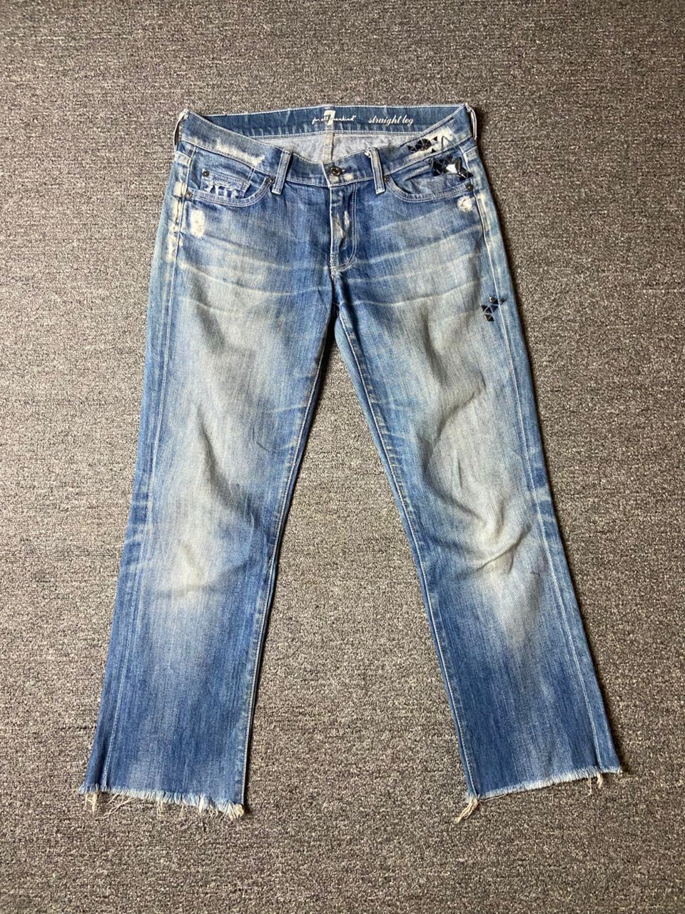 Japanese Brand × Jean × Vintage 7 For All Mankind Distressed Denim Jeans (128) Size US 30 / EU 46 - 1 Thumbnail