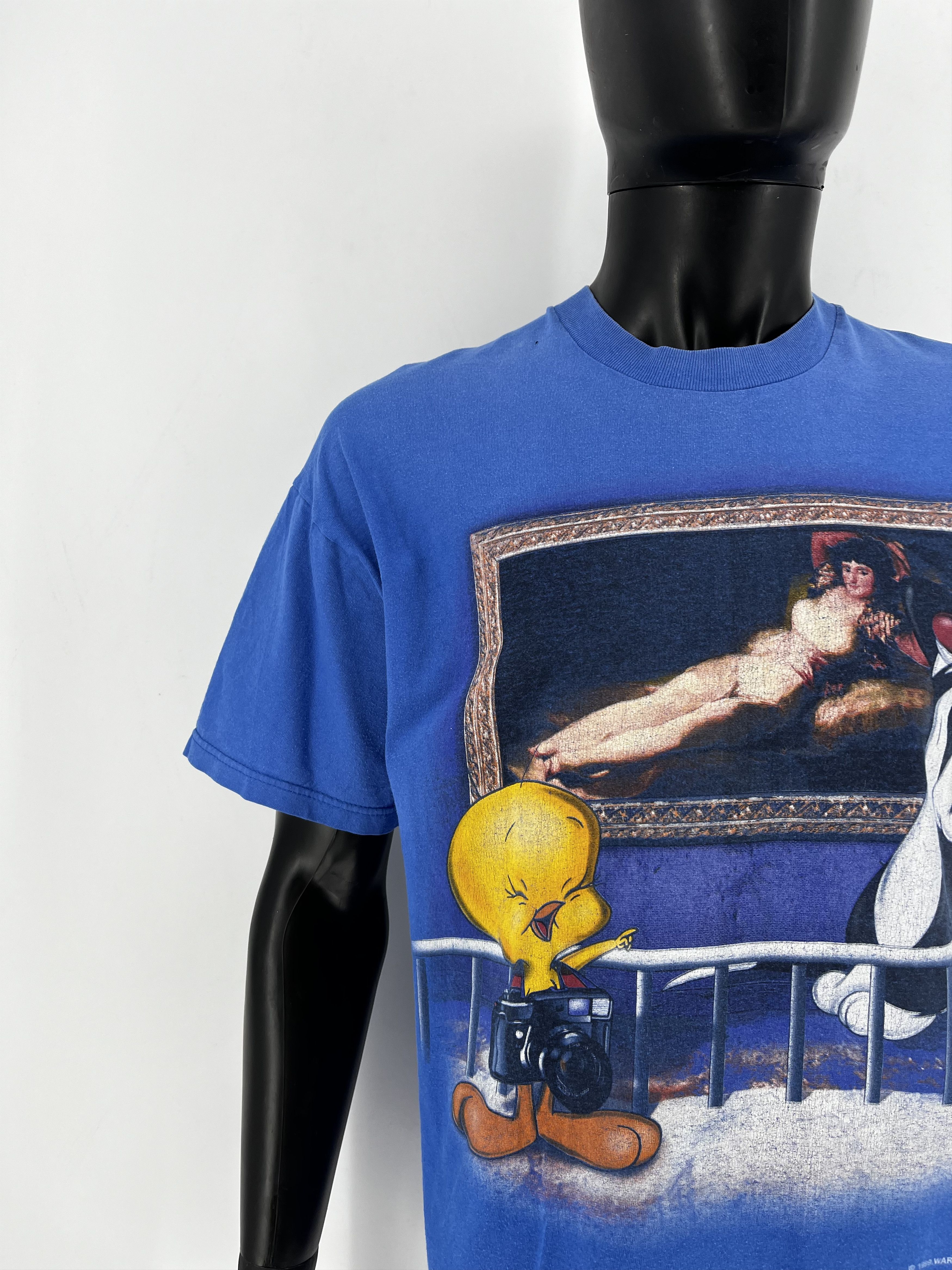 Vintage Vintage 1999 Looney Tunes Sylvester & Tweety La Maja Desnuda Size US L / EU 52-54 / 3 - 6 Thumbnail