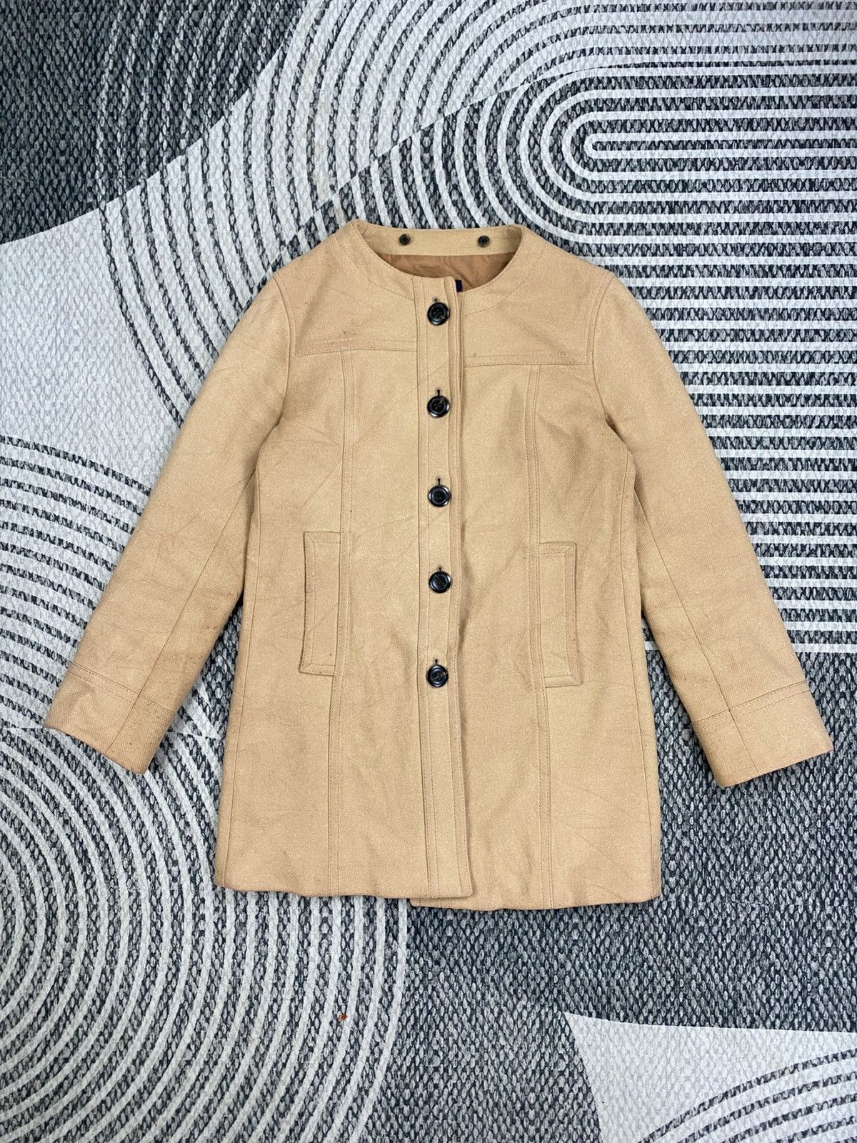 Tomorrowland Vintage Tomorrowland Collarless Button Up Jacket Size S / US 4 / IT 40 - 1 Thumbnail
