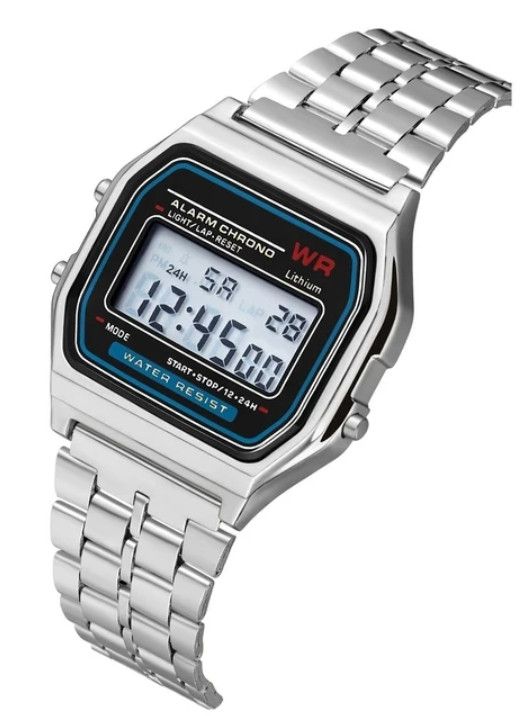 Casio Y2K 2000s vintage retro silver stainless steel digital watch Size ONE SIZE - 3 Thumbnail