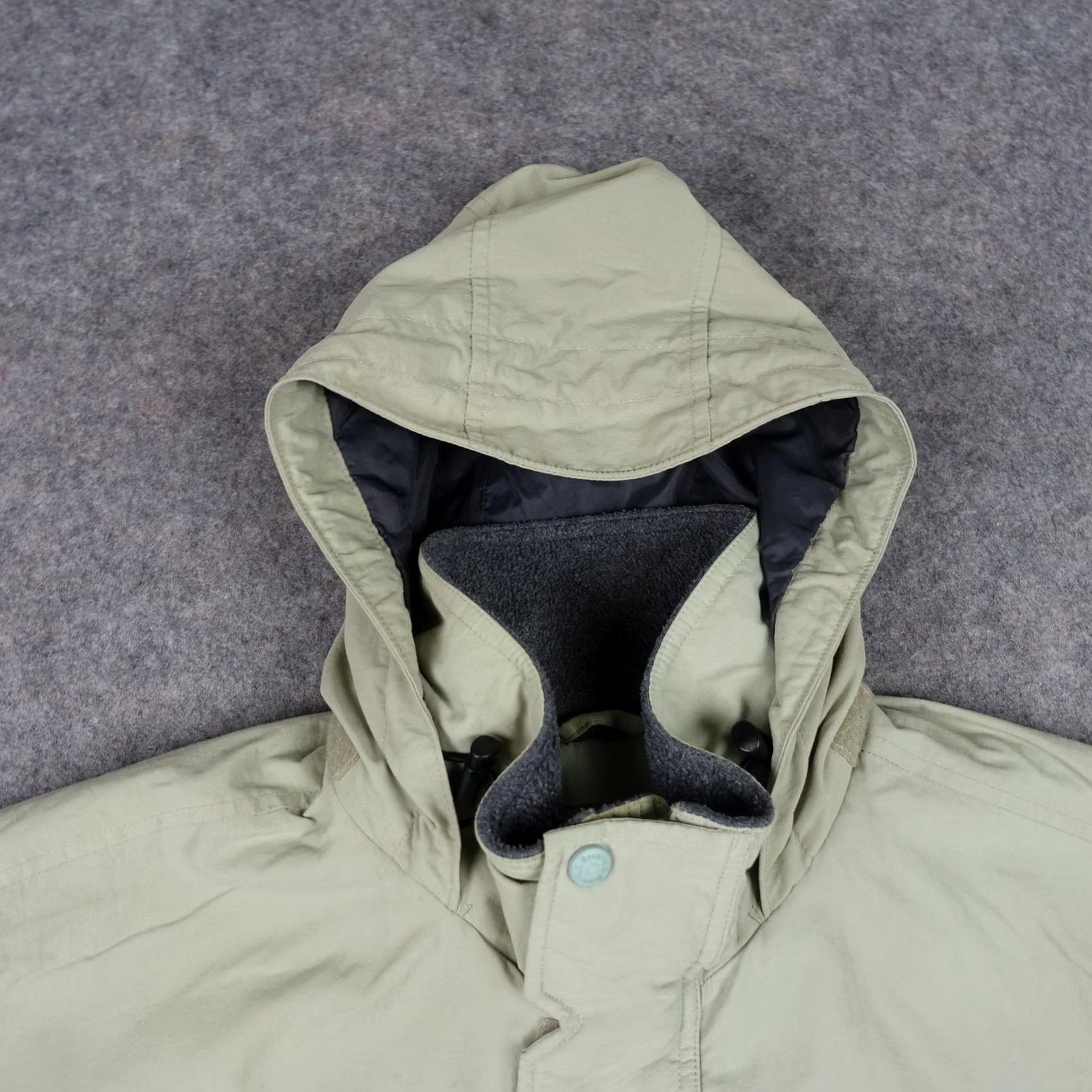 Vintage VINTAGE L.L. Bean Coat Parka Mens Large Beige Hooded Insulated Thinsulate Polartec Zip Pockets Size US L / EU 52-54 / 3 - 2 Thumbnail