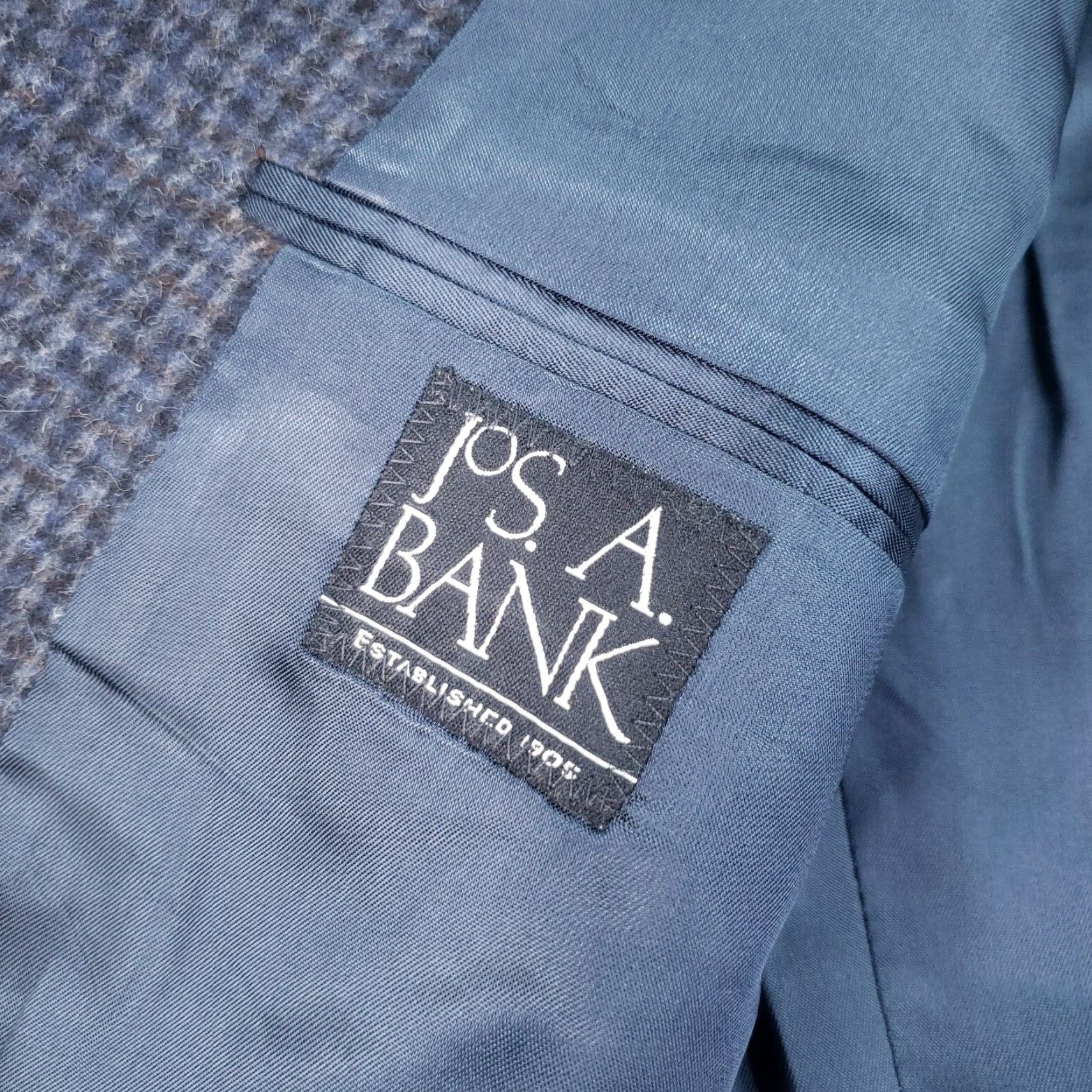 Jos. A. Bank Jos. A. Bank Gray Camel Hair Blazer Mens 42L Regular Fit Sportscoat Jacket Size 42R - 7 Thumbnail