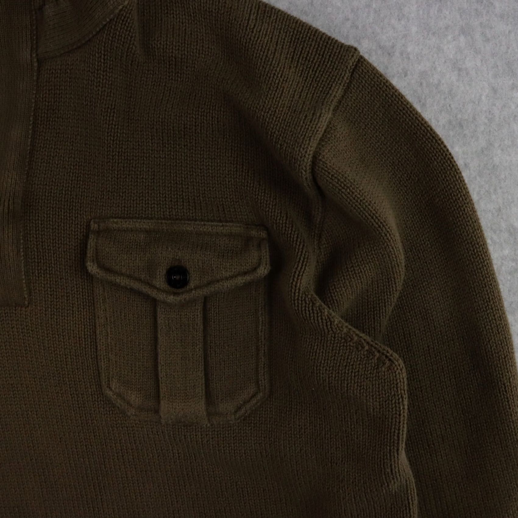 RLX Ralph Lauren VINTAGE RLX RALPH LAUREN Polo Shirt XL Green Ribbed Button Pullover Sweater Men Size US XL / EU 56 / 4 - 6 Thumbnail