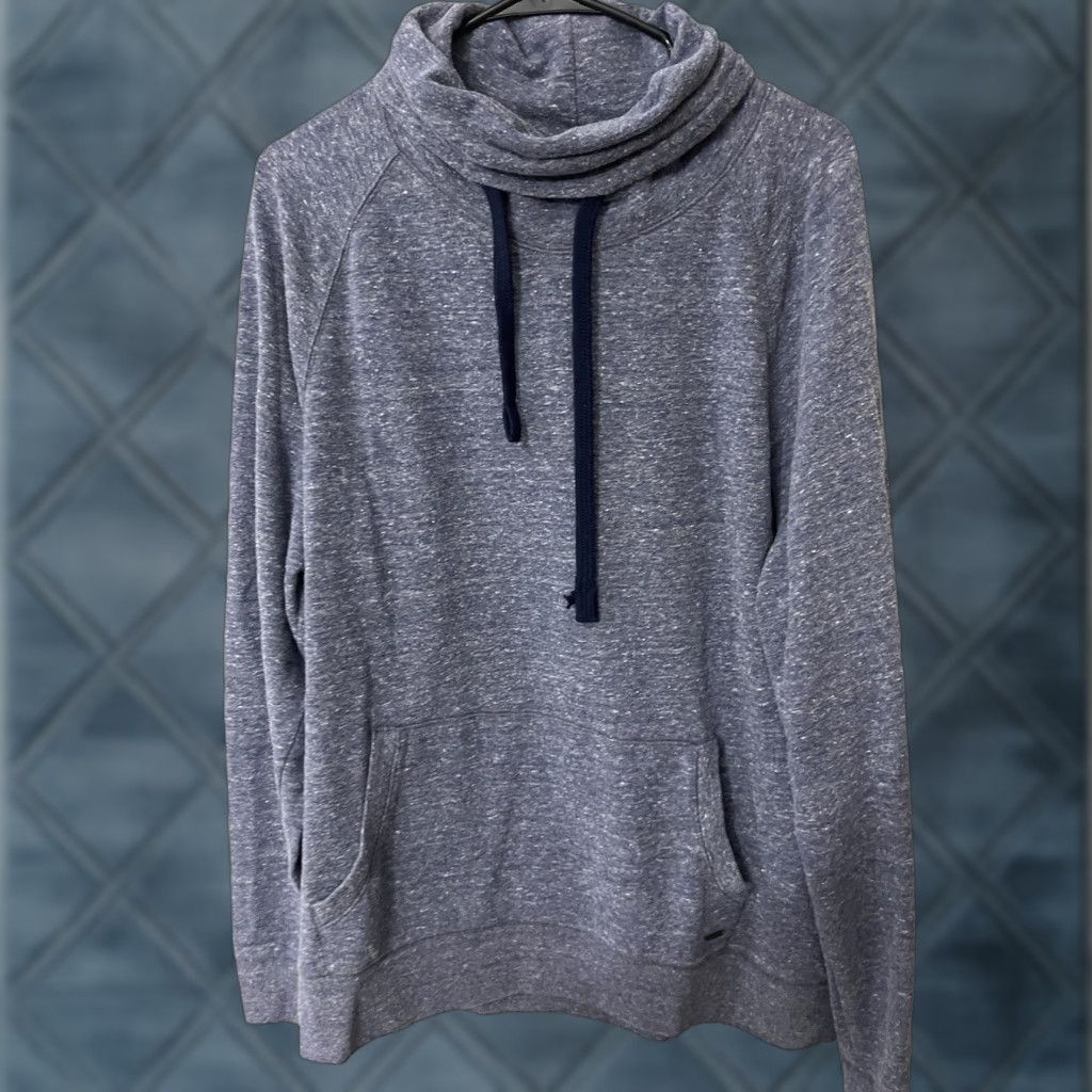 Express Express Knit Cowlneck Hoodie Sweater XL WOMEN Long Sleeve Blue Size XL / US 12-14 / IT 48-50 - 1 Thumbnail