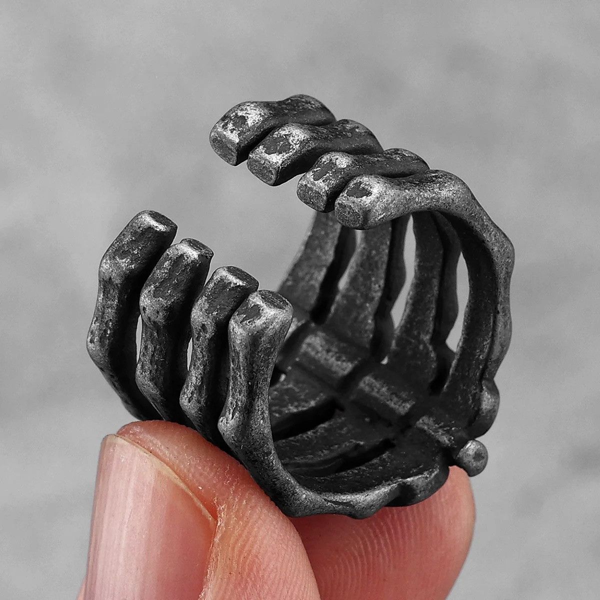 Vintage Retro Spine Stylish Men Ring Size ONE SIZE - 3 Thumbnail