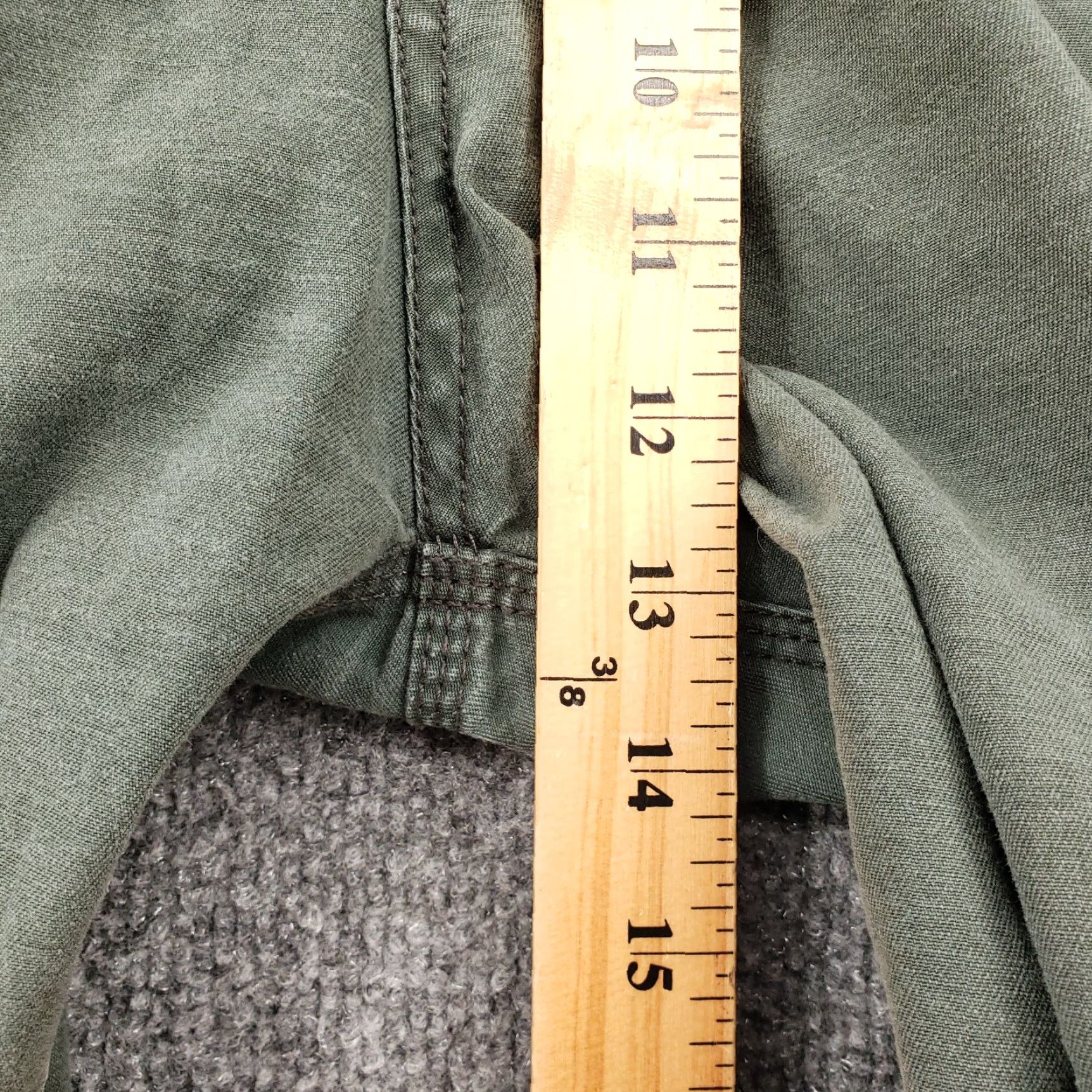 Vintage Rogue State Mens Cargo Shorts 38 Green Cotton Canvas Flat Front Pockets Outdoor Casual Utility Military Inspired Size US 38 / EU 54 - 7 Thumbnail