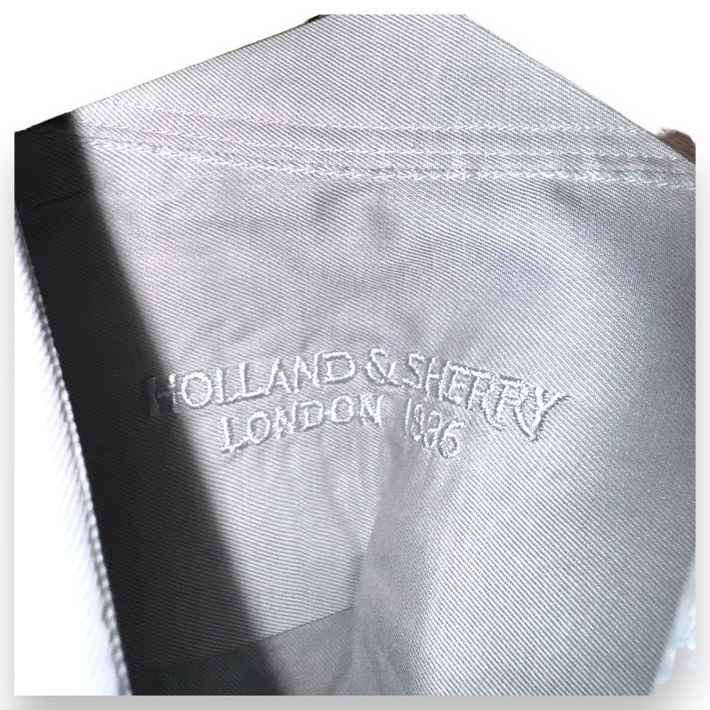 Holland & Holland Gray Holland & Sherry Classic Collar Dress Shirt Size L 16.5 Size US L / EU 52-54 / 3 - 2 Thumbnail