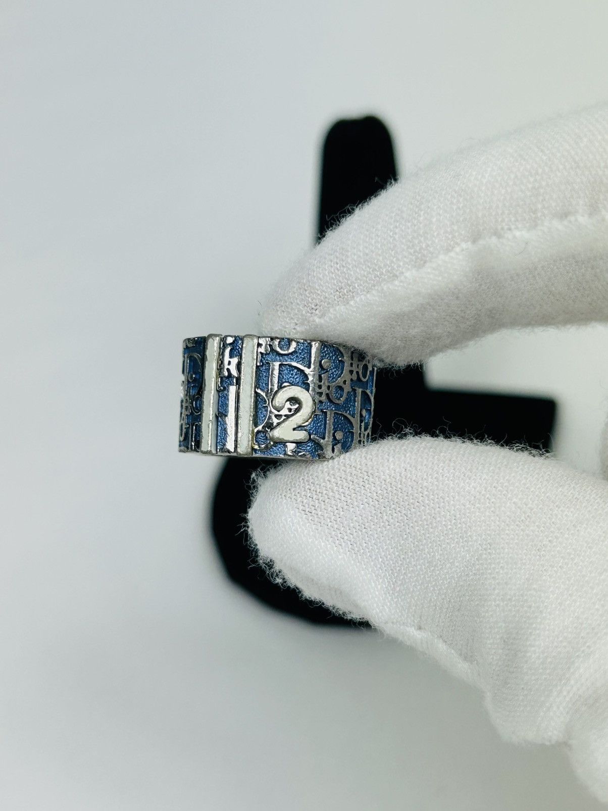 Dior Dior Blue Trotter 2 Ring Size 5 Size ONE SIZE - 3 Thumbnail