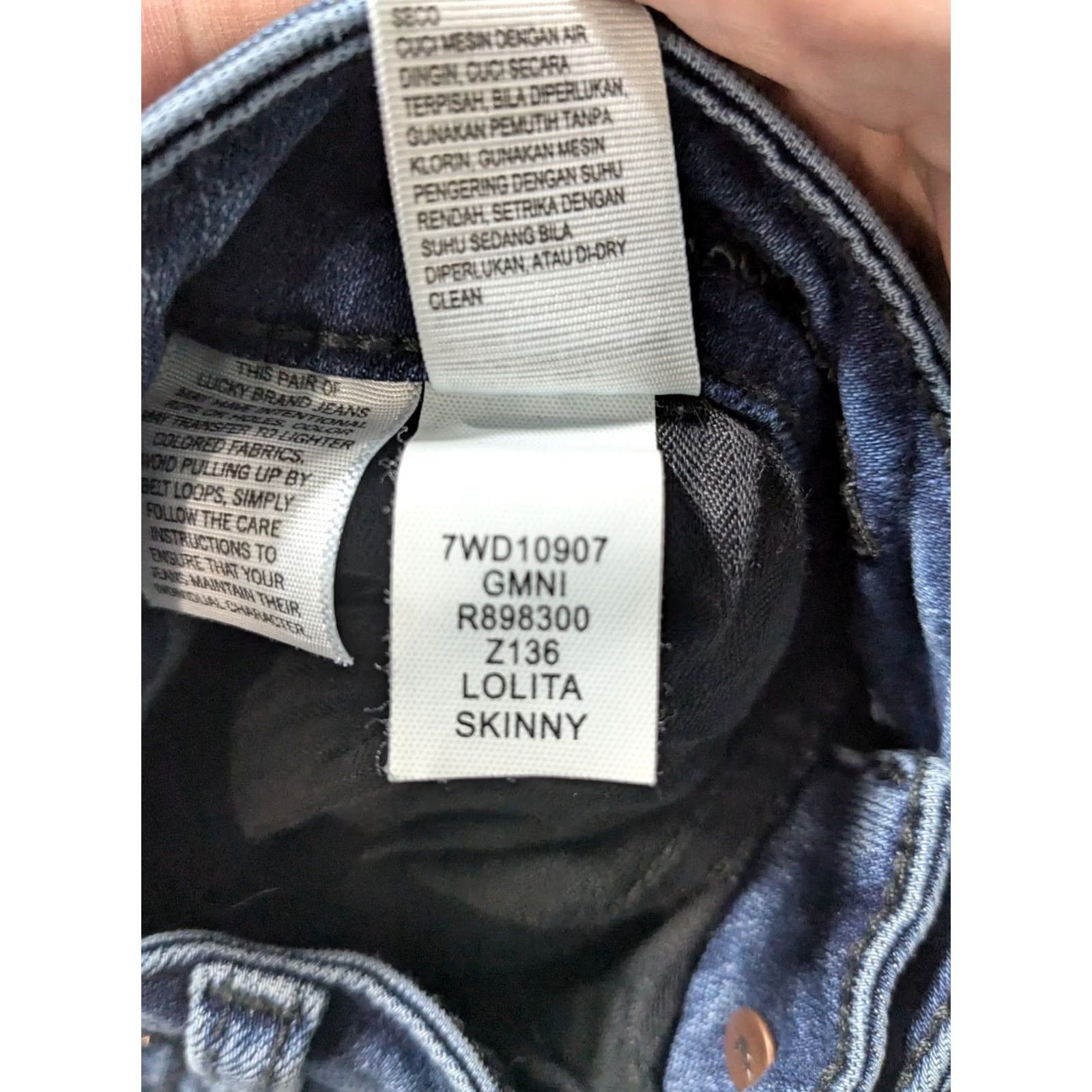 Lucky Brand LUCKY Lolita Skinny Ankle Jeans Floral Embroidered - Women 8 Stretch Denim Blue Size 8/29 Size 30" / US 8 / IT 44 - 7 Thumbnail