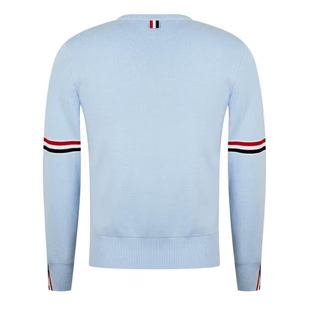Thom Browne o1g2r1mq0724 Crew Neck Sweaters in Light Blue Size US S / EU 44-46 / 1 - 2 Thumbnail