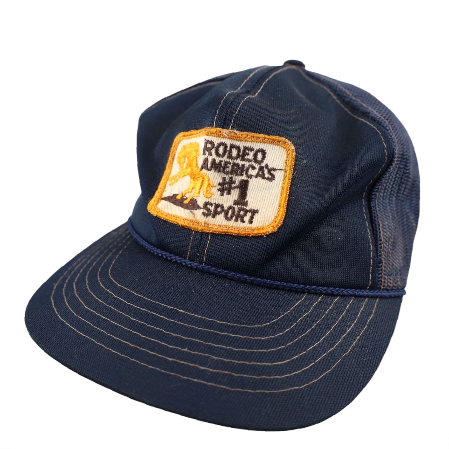 Vintage VINTAGE Rodeo Americas #1 Sport Patch Snapback Hat Men's One Size Blue Hat Size ONE SIZE - 2 Thumbnail