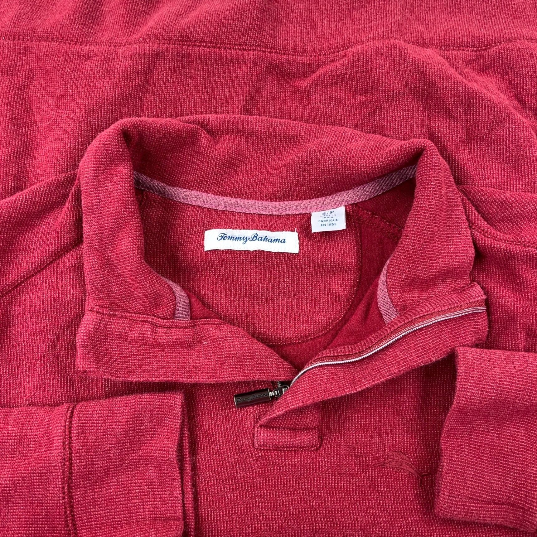 Tommy Bahama Tommy Bahama Sweater Men S Red Pullover 1/4 Zip Knit Classic Modern Regular Size US S / EU 44-46 / 1 - 2 Thumbnail