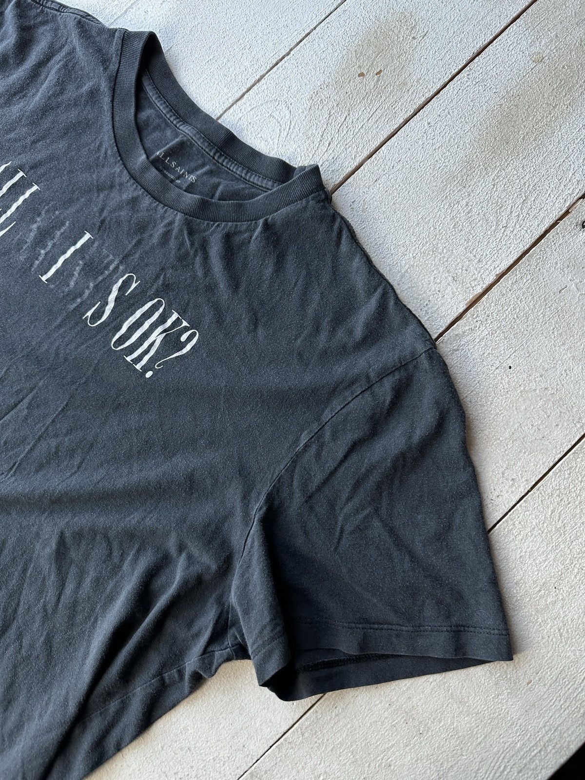 Allsaints 🚨ALLSAINTS GRAY T-SHIRT LUXURY OPIUM Y2K LUXURY Size US L / EU 52-54 / 3 - 3 Thumbnail
