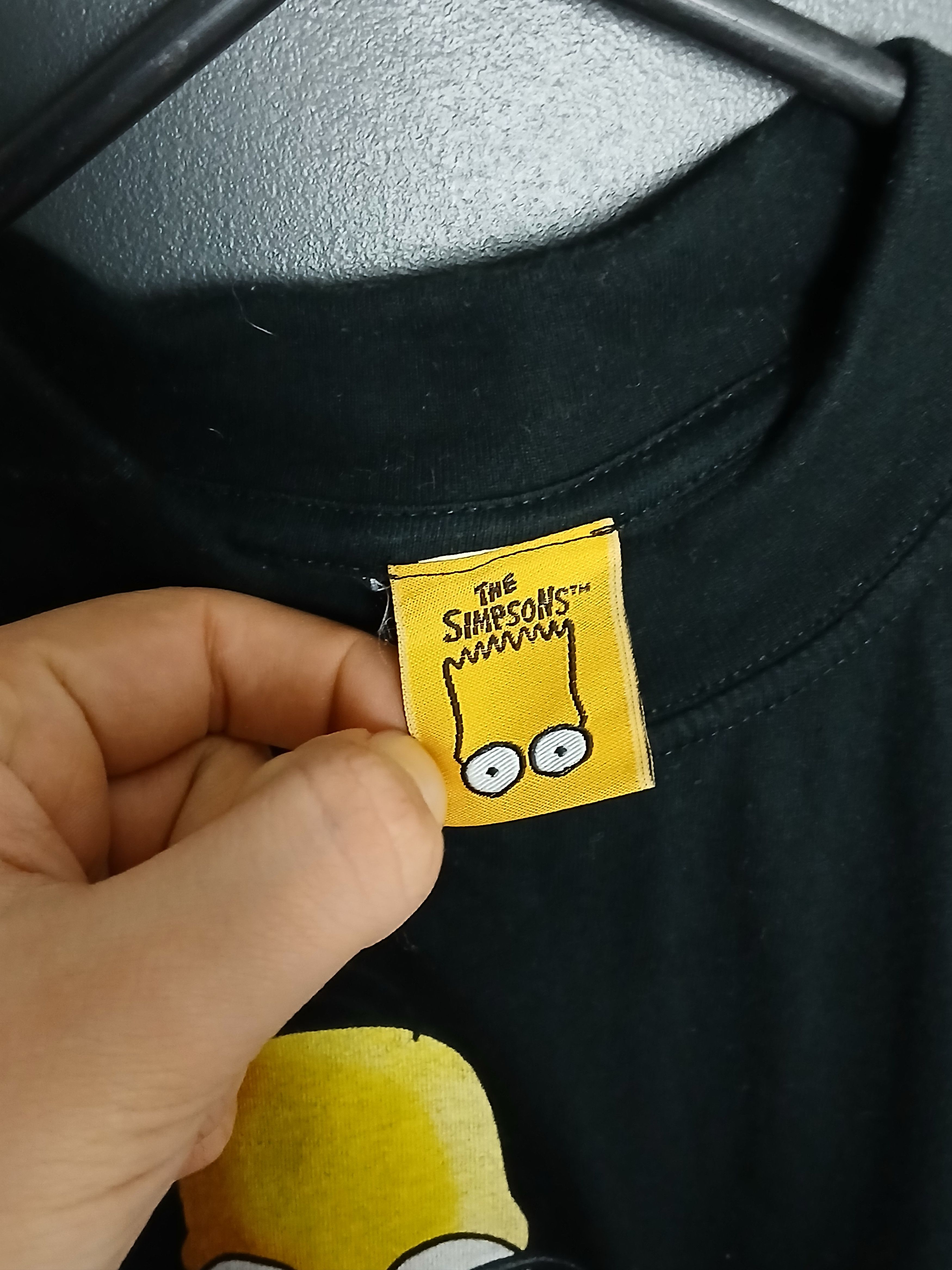 Cartoon Network × The Simpsons × Vintage Vintage The Simpsons Man In Black T-Shirt Size US M / EU 48-50 / 2 - 7 Thumbnail