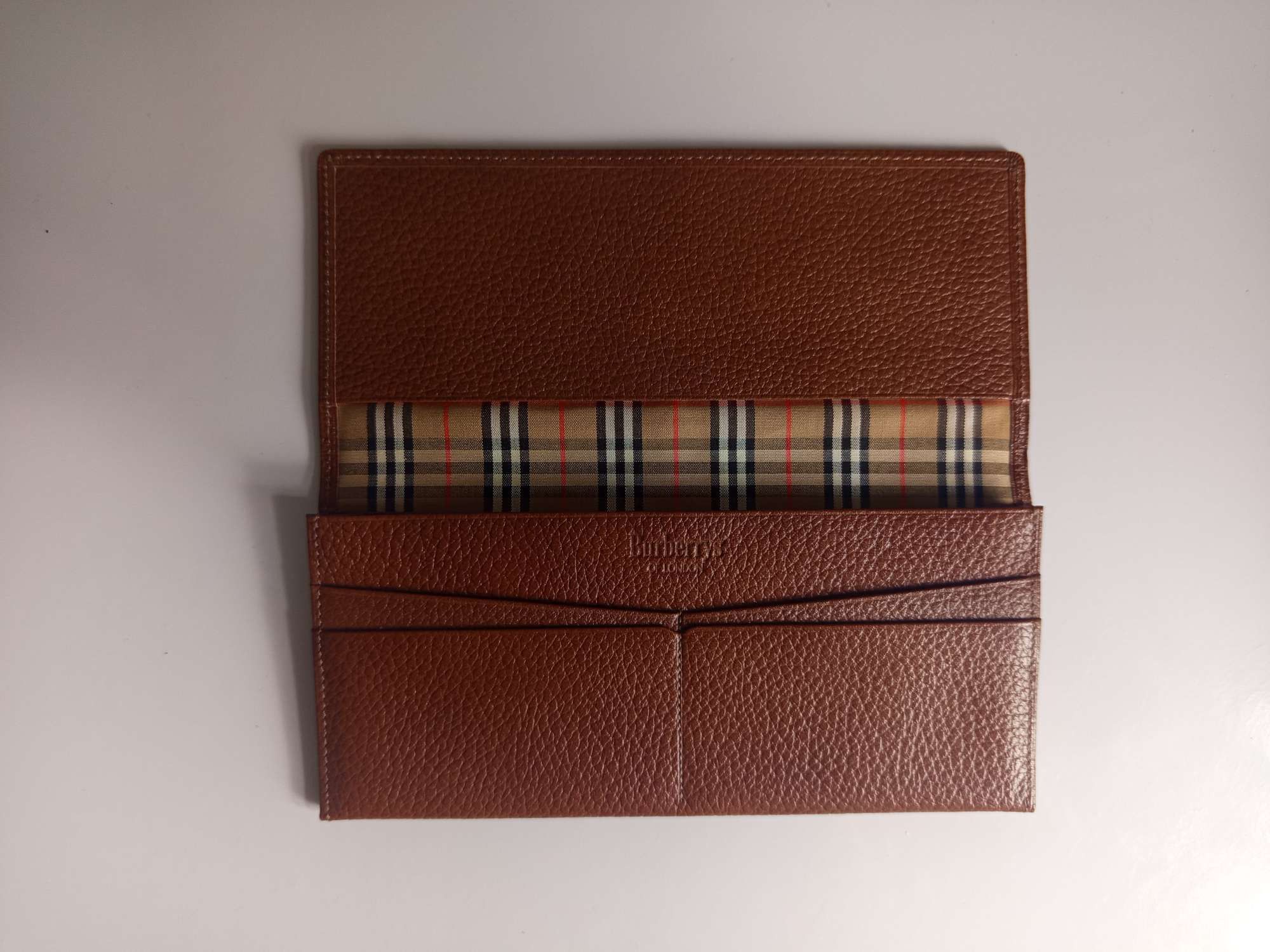 Burberry Burberrys Long Wallet Leather Brown Men Women Vintage Size ONE SIZE - 5 Thumbnail