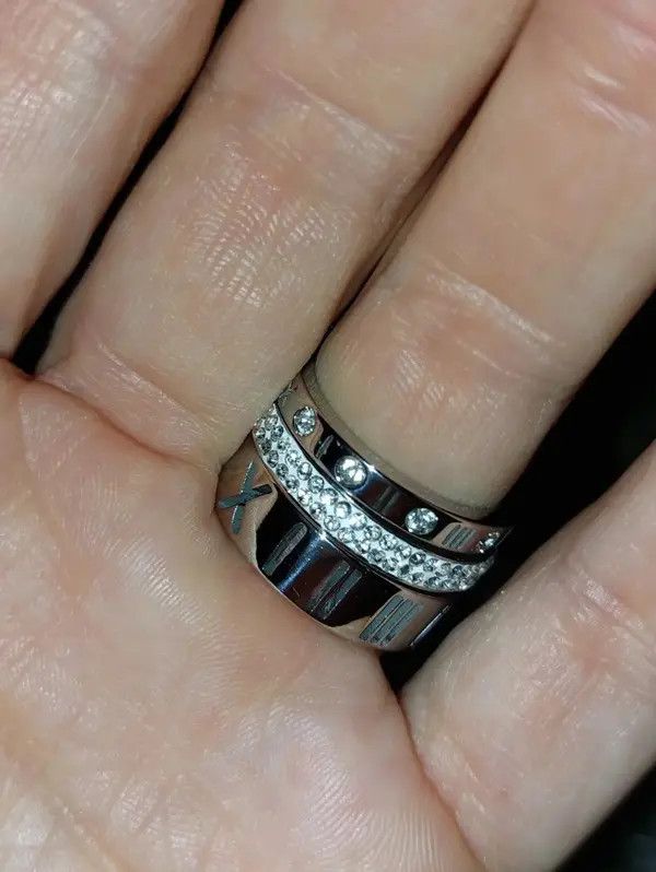 Designer 3 Layer Golden Romance Ring Size ONE SIZE - 3 Thumbnail