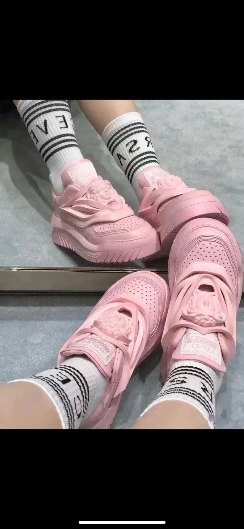 Versace Versace Pink spaceship shoes Size US 7.5 / IT 37.5 - 2 Thumbnail