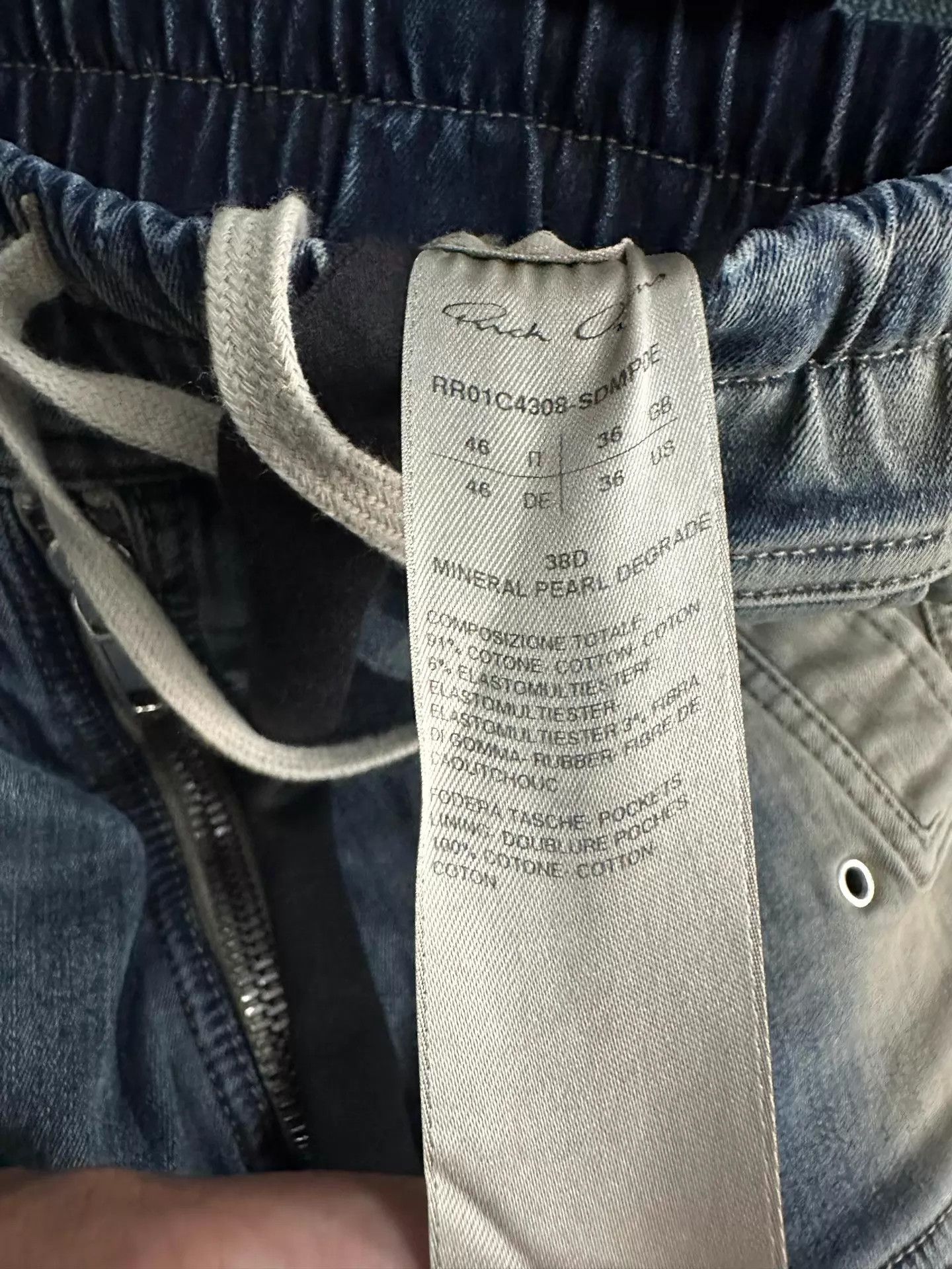 Rick Owens Rick Owens 23ss Bela Cargo Gradient Denim Jeans 46 Size US 30 / EU 46 - 5 Thumbnail