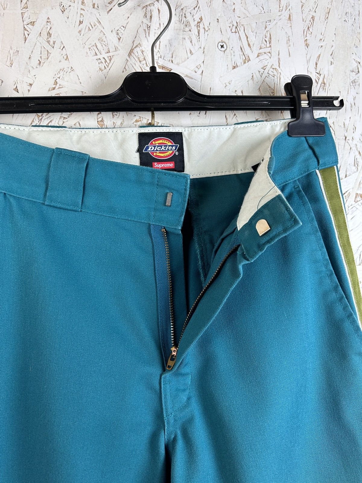 Dickies × Supreme SS22 Dickies x Supreme Stripe 874 Work Pant Trousers Teal 30 Size US 30 / EU 46 - 4 Thumbnail