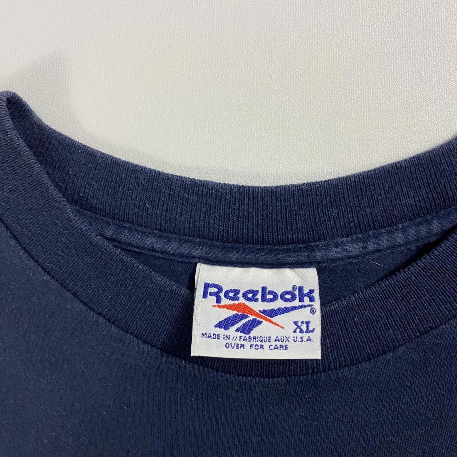 Reebok Vintage 90s Reebok Navy Tee Size US XL / EU 56 / 4 - 3 Thumbnail