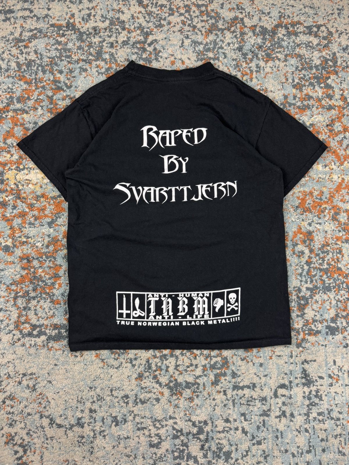 Band Tees × Vintage Rare vintage 00s Svarttjern norwegian black metal band tee Size US M / EU 48-50 / 2 - 2 Thumbnail
