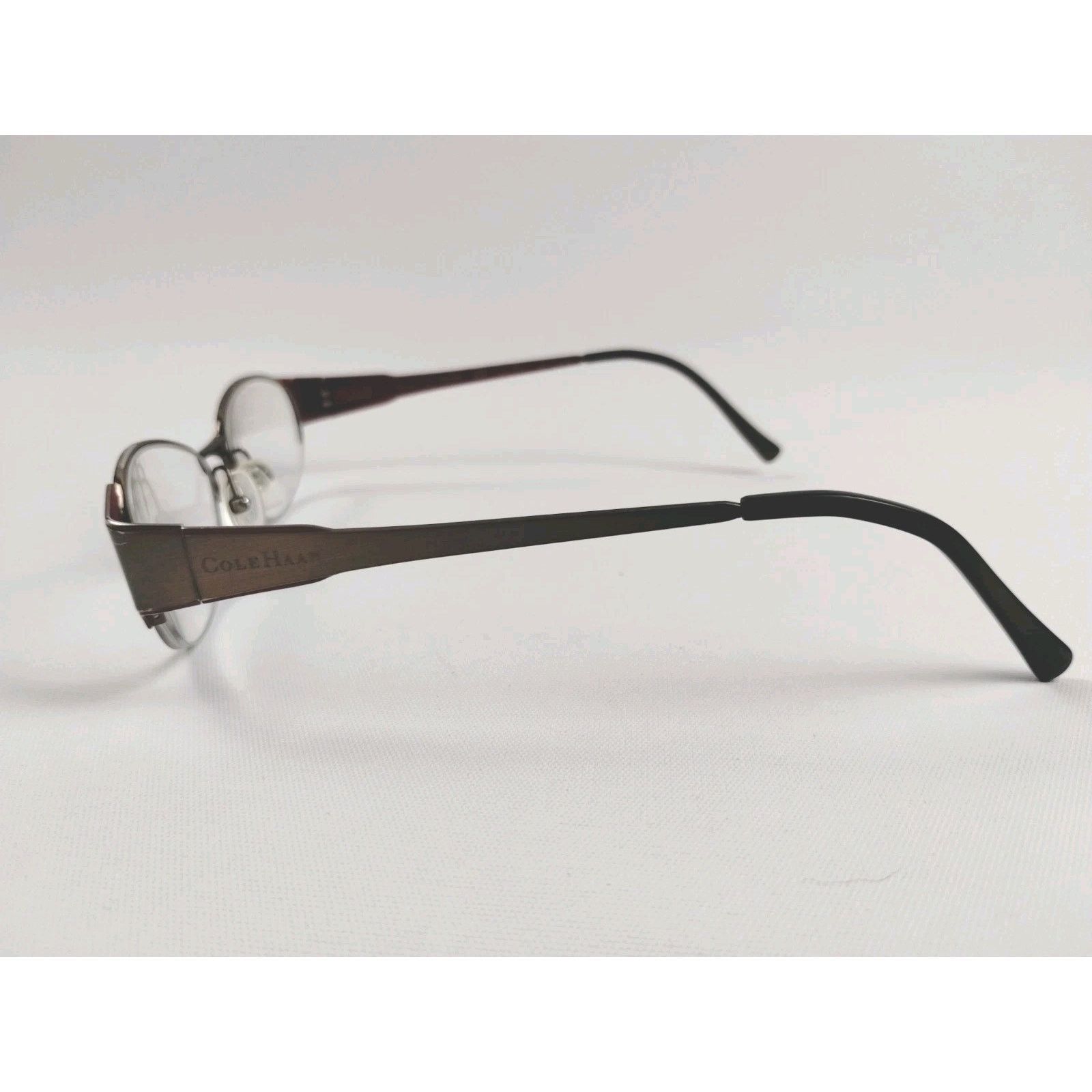 Cole Haan Cole Haan Eyeglasses Frames Brown Maroon / Burgundy CH1007 Size ONE SIZE - 3 Thumbnail