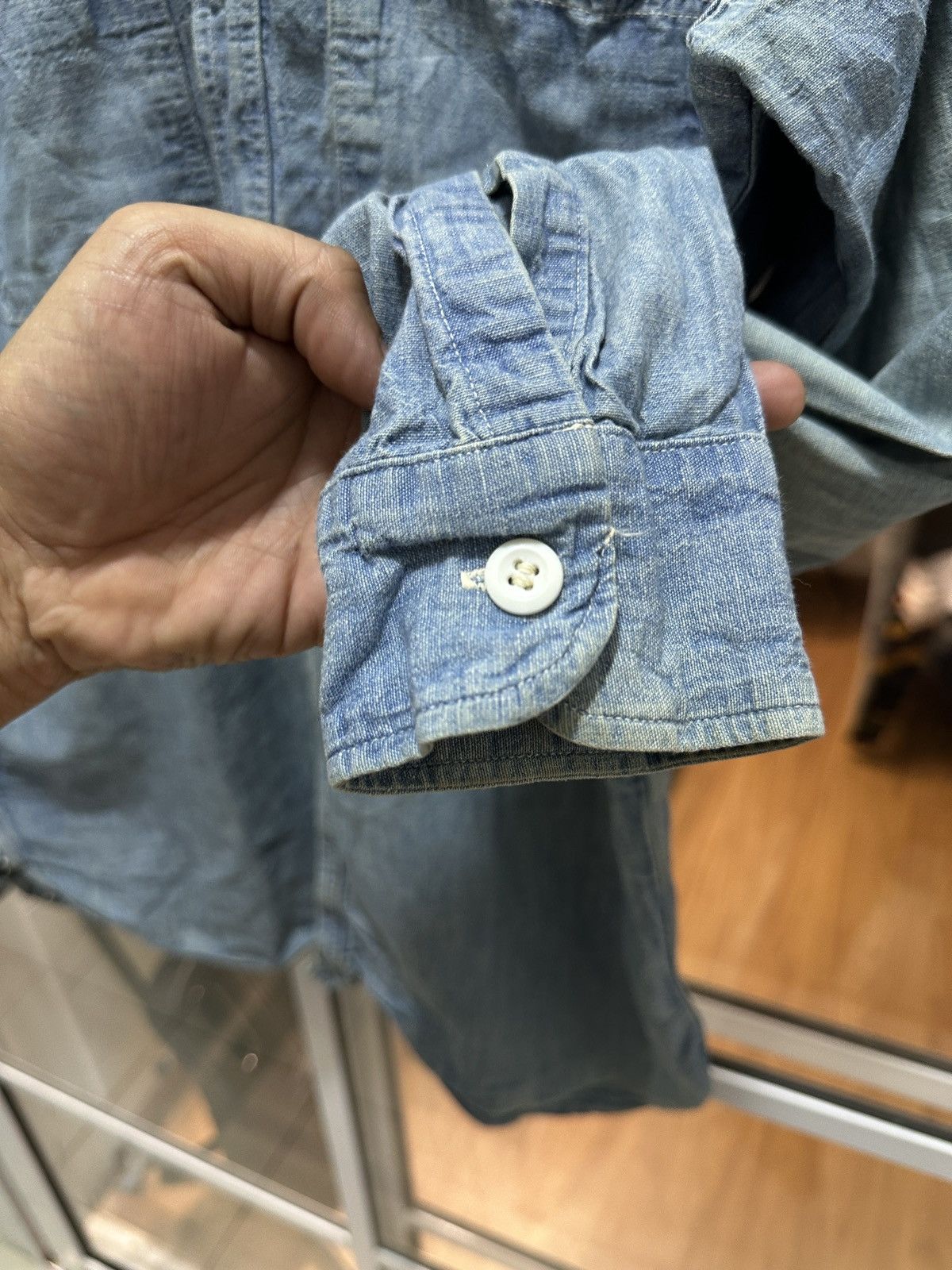 Warehouse Warehouse Japan Selvedge Denim Work Shirt Size US L / EU 52-54 / 3 - 6 Thumbnail
