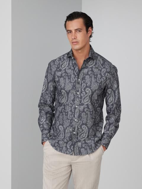 Brunello Cucinelli Shirt in Charcoal Size US M / EU 48-50 / 2 - 1 Thumbnail