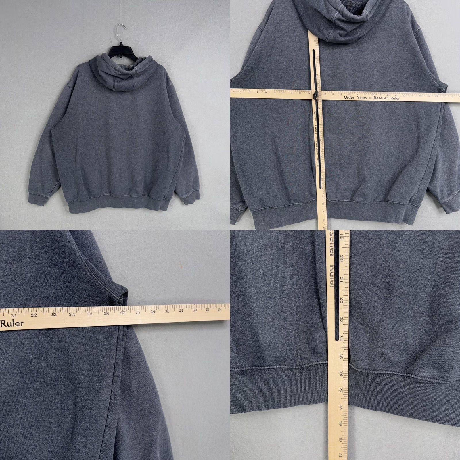 Carhartt Carhartt Hoodie Mens XL Gray Full Zip Fleece Lined Livonia Public Schools Logo Size US XL / EU 56 / 4 - 8 Thumbnail